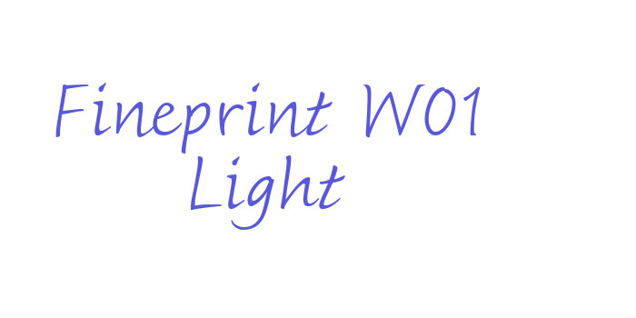 Fineprint W01 Light Font Download