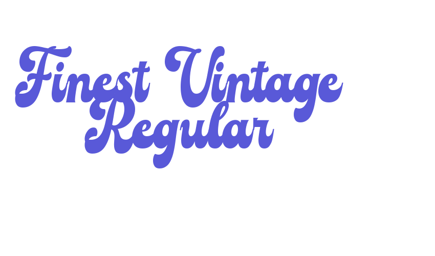 Finest Vintage Regular Font Download