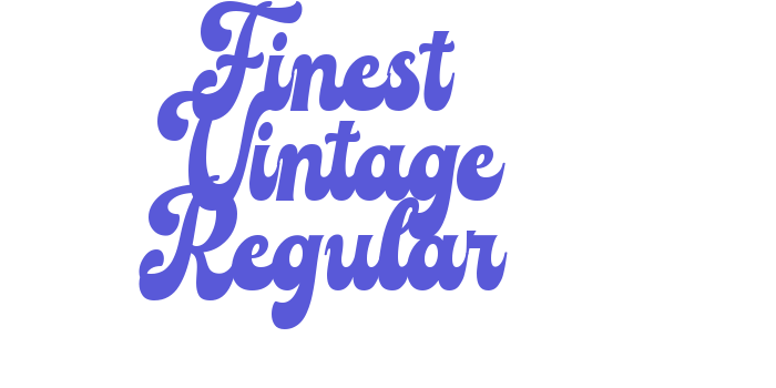 Finest Vintage Regular Font Download