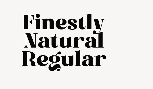 Finestly Natural Regular Font