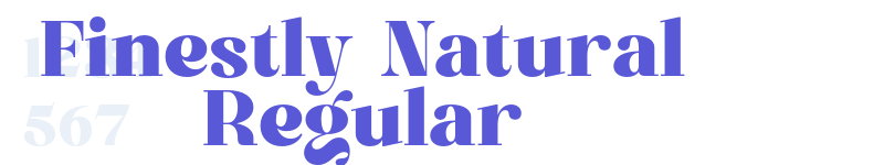 Finestly Natural Regular-related font