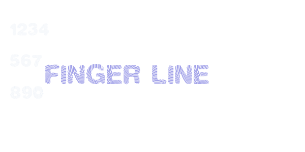 Finger Line font free