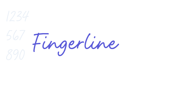 Fingerline font free