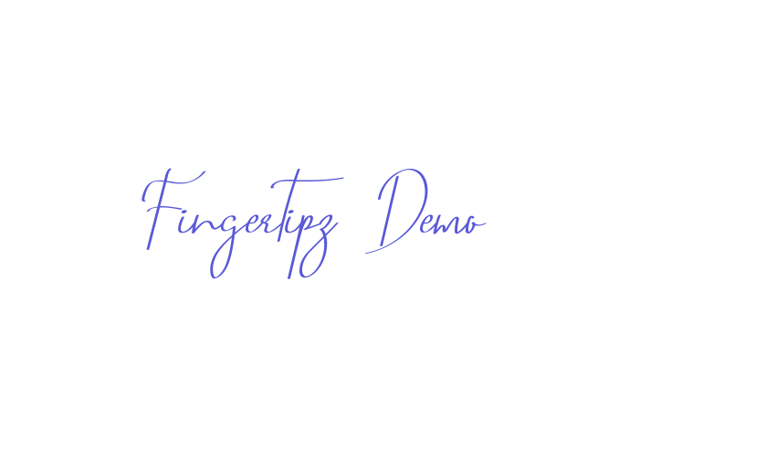 Fingertipz Demo Font Download