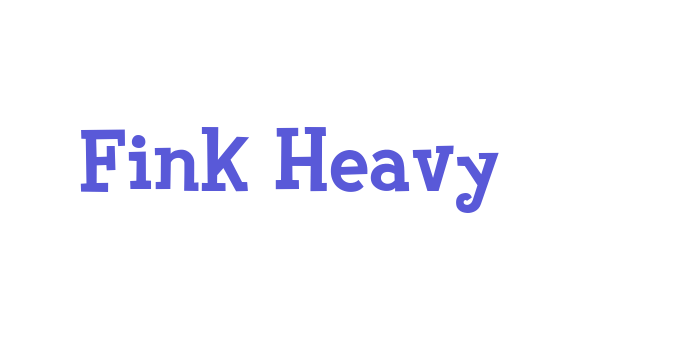 Fink Heavy Font Download