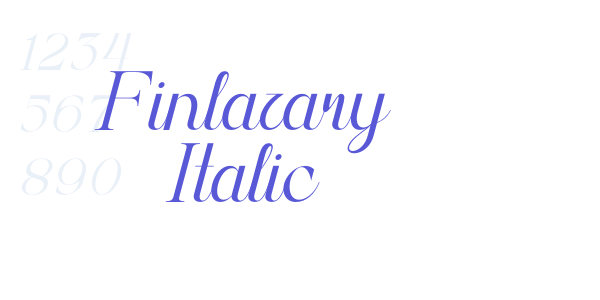 Finlazary Italic font