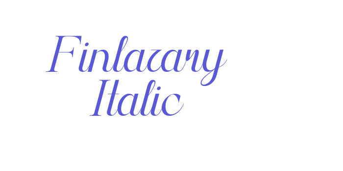 Finlazary Italic Font