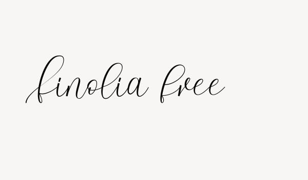 Finolia free Font