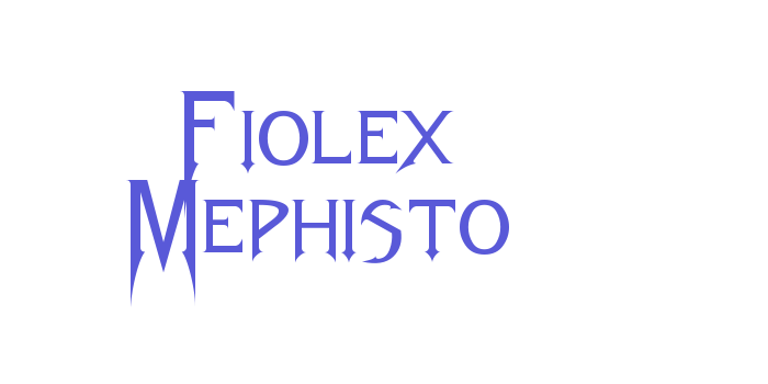 Fiolex Mephisto Font Download