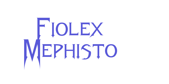 Fiolex Mephisto Font