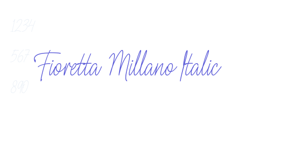 Fioretta Millano Italic font