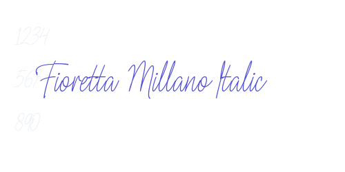 Fioretta Millano Italic-font-download