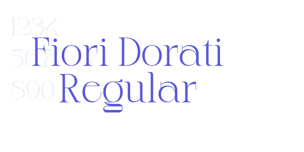 Fiori Dorati Regular font free