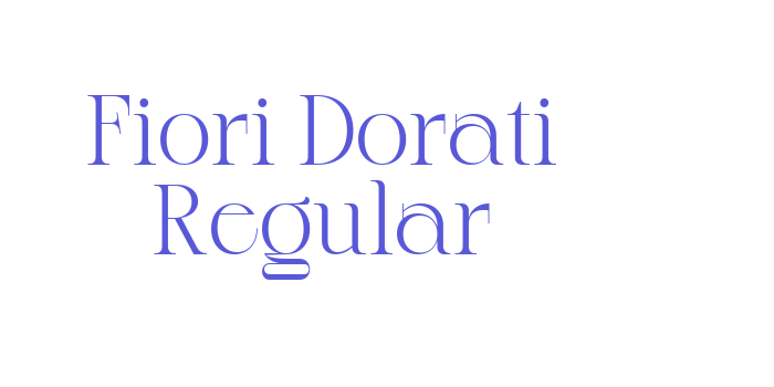 Fiori Dorati Regular Font Download