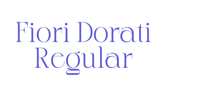 Fiori Dorati Regular Font