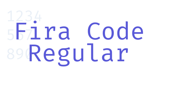 Fira Code Regular font free