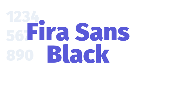 Fira Sans Black font free