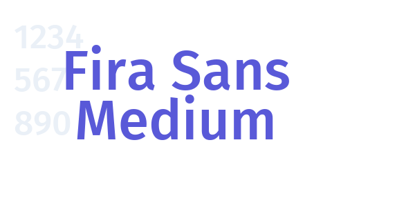 Fira Sans Medium font free