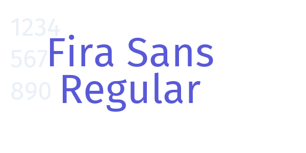 Fira Sans Regular font free