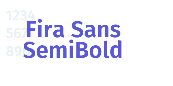 Fira Sans SemiBold font free