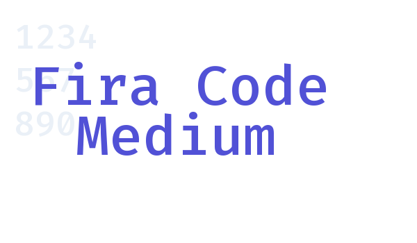 Fira Code Medium font download