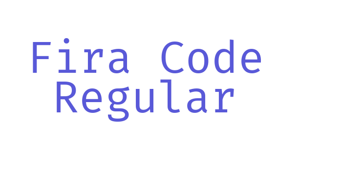 Fira Code Regular Font Download