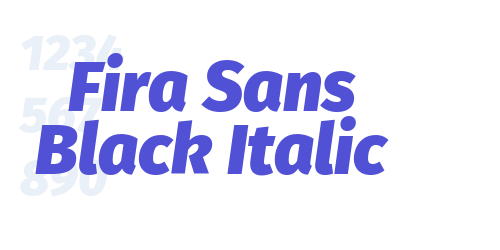 Fira Sans Black Italic-font-download