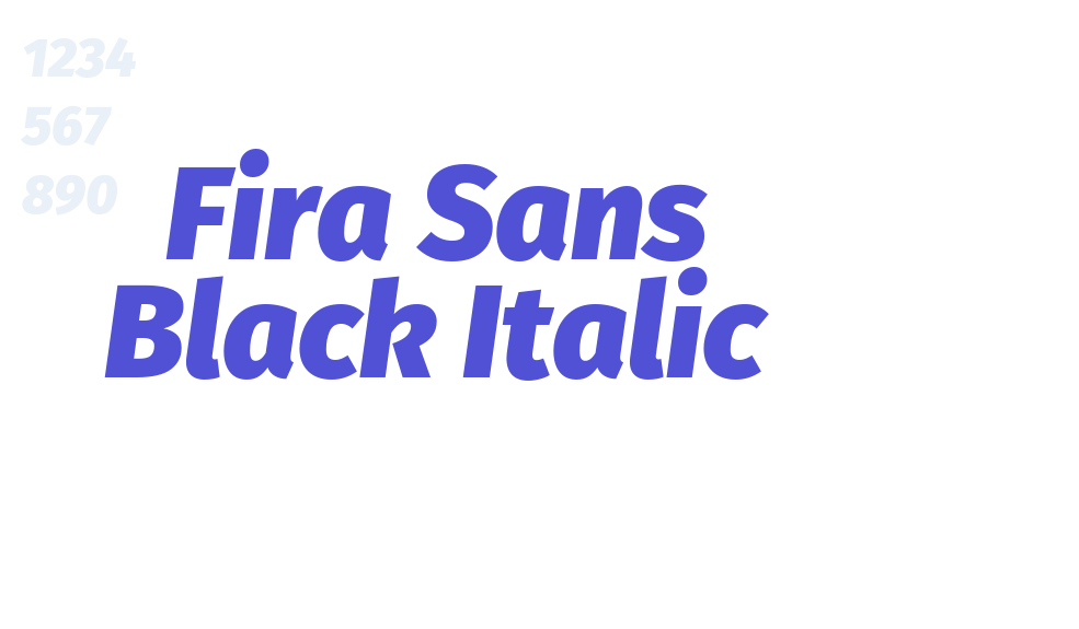 Fira Sans Black Italic-font-download