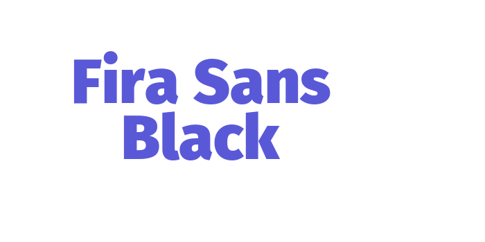 Fira Sans Black Font Download