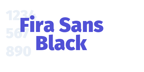 Fira Sans Black-font-download