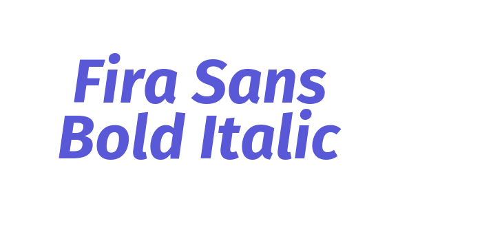 Fira Sans Bold Italic Font Download