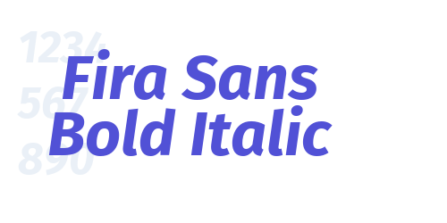 Fira Sans Bold Italic-font-download