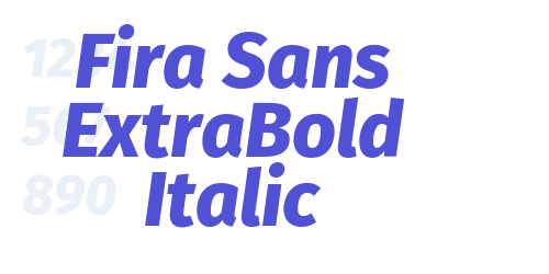 Fira Sans ExtraBold Italic-font-download