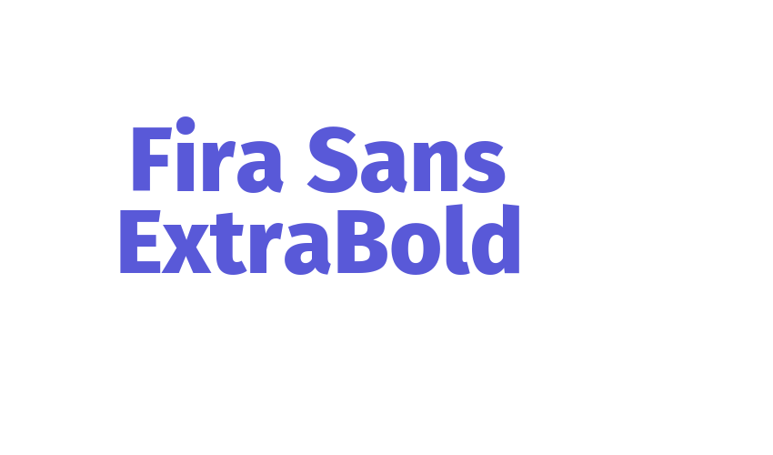 Fira Sans ExtraBold Font Download