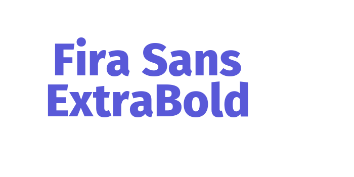 Fira Sans ExtraBold Font Download