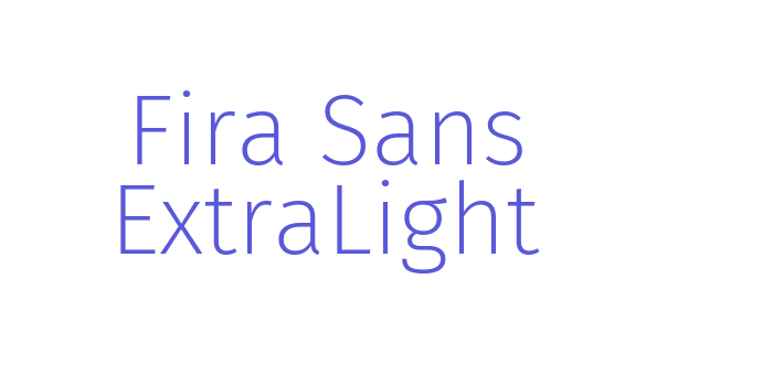 Fira Sans ExtraLight Font Download