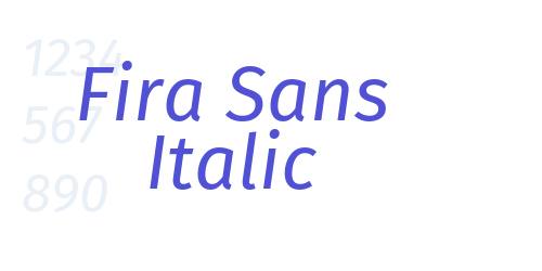 Fira Sans Italic-font-download
