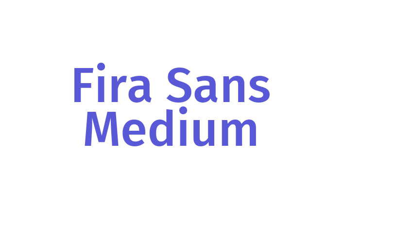 Fira Sans Medium Font Download