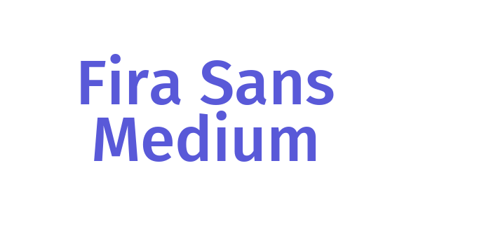 Fira Sans Medium Font Download