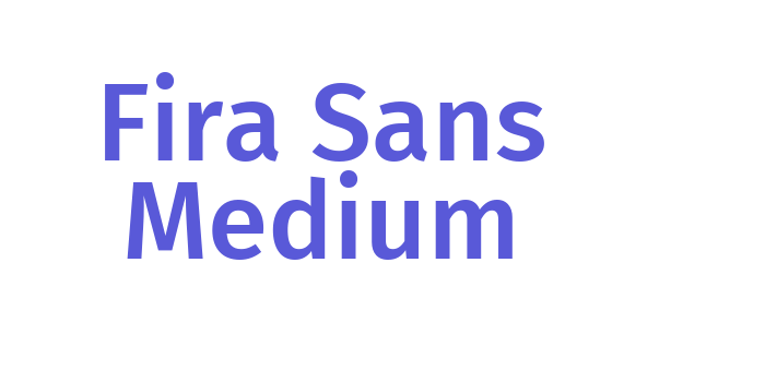 Fira Sans Medium Font