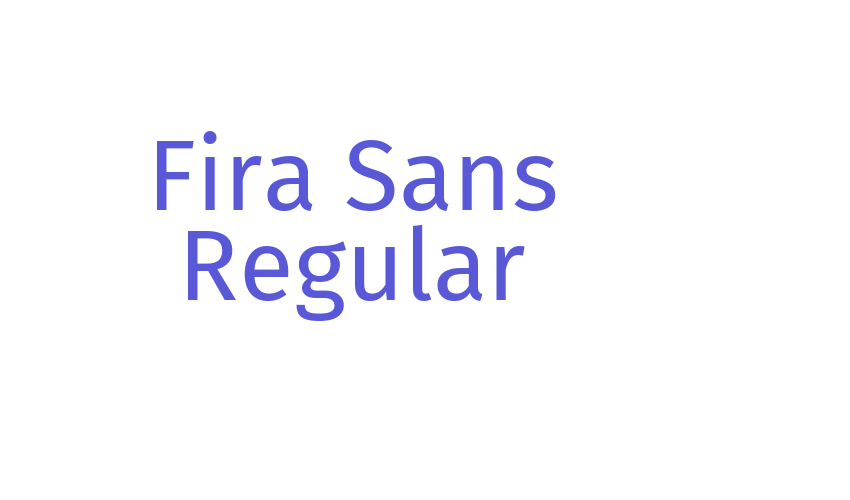 Fira Sans Regular Font Download