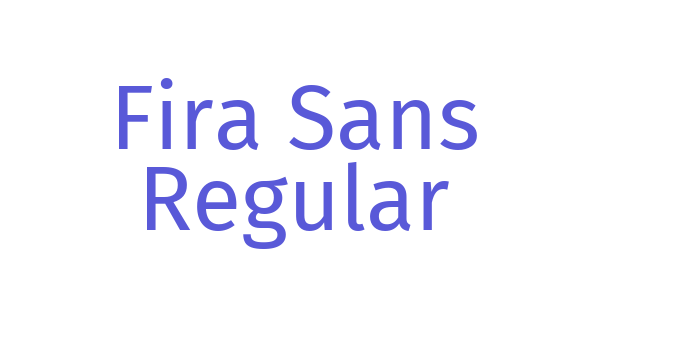 Fira Sans Regular Font Download