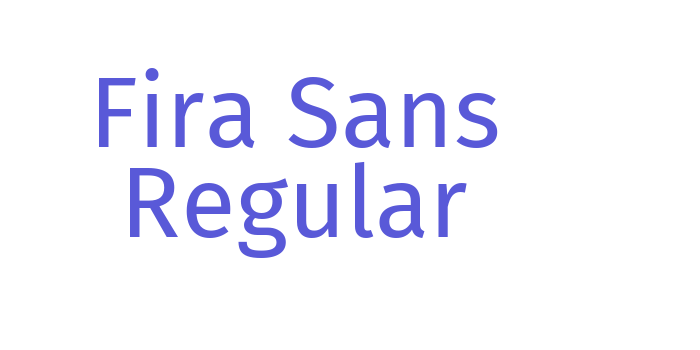 Fira Sans Regular Font