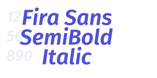 Fira Sans SemiBold Italic-font-download