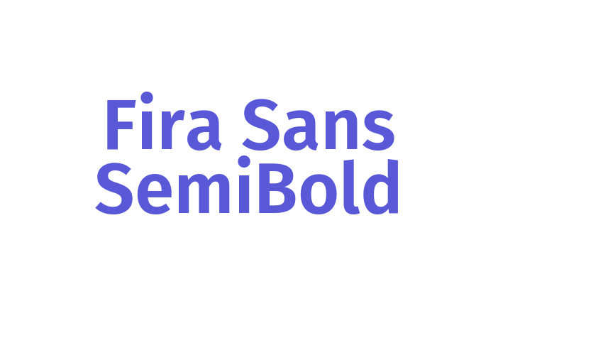 Fira Sans SemiBold Font Download