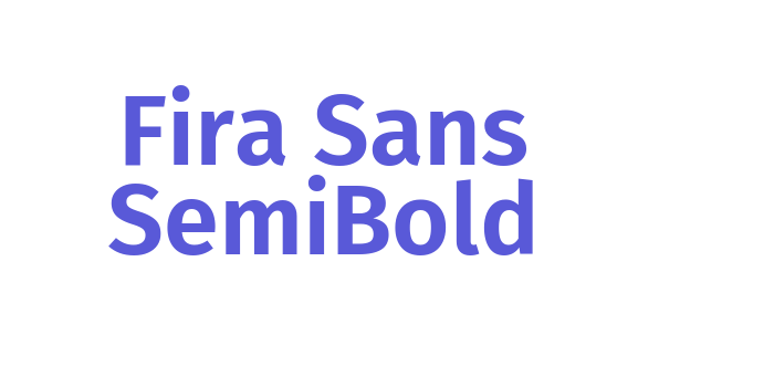 Fira Sans SemiBold Font Download