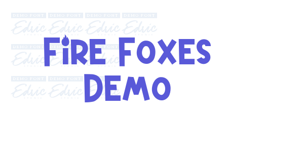 Fire Foxes Demo font free