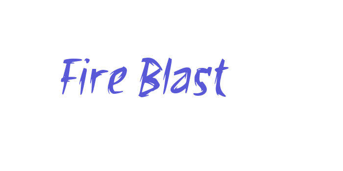 Fire Blast Font