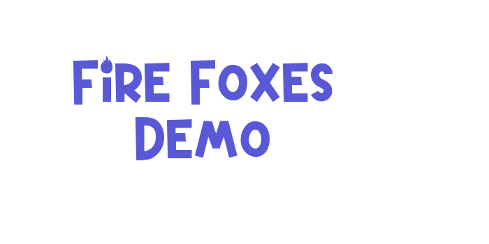 Fire Foxes Demo Font Download