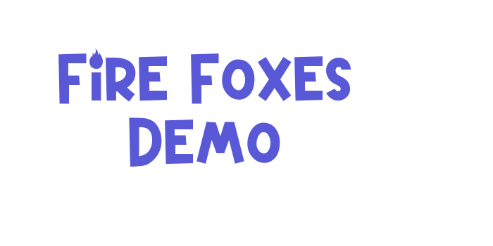 Fire Foxes Demo Font